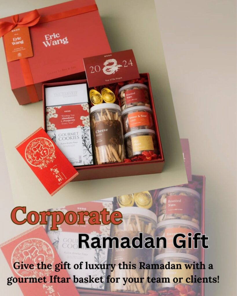 A selection of Ramadan food packaging designs, featuring vibrant colors like gold, green, and red, along with intricate patterns, Arabic calligraphy, and symbols such as crescent moons and lanterns. The packaging showcases both festive and minimalist styles, offering practical, durable, and eco-friendly options for Iftar and Sehri meals, with an emphasis on customer experience and sustainability.